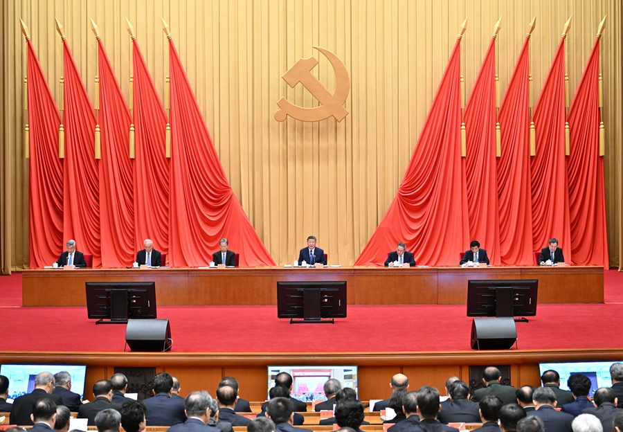 ??1月6日，中共中央總書記、國家主席、中央軍委主席習(xí)近平在中國共產(chǎn)黨第二十屆中央紀(jì)律檢查委員會第四次全體會議上發(fā)表重要講話。李強、趙樂際、王滬寧、蔡奇、丁薛祥、李希出席會議。